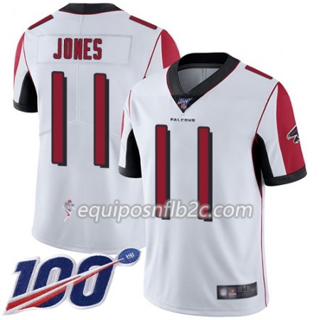 Camiseta Hombre NFL Atlanta Falcons Julio Jones 11 Nike Blanco 100th